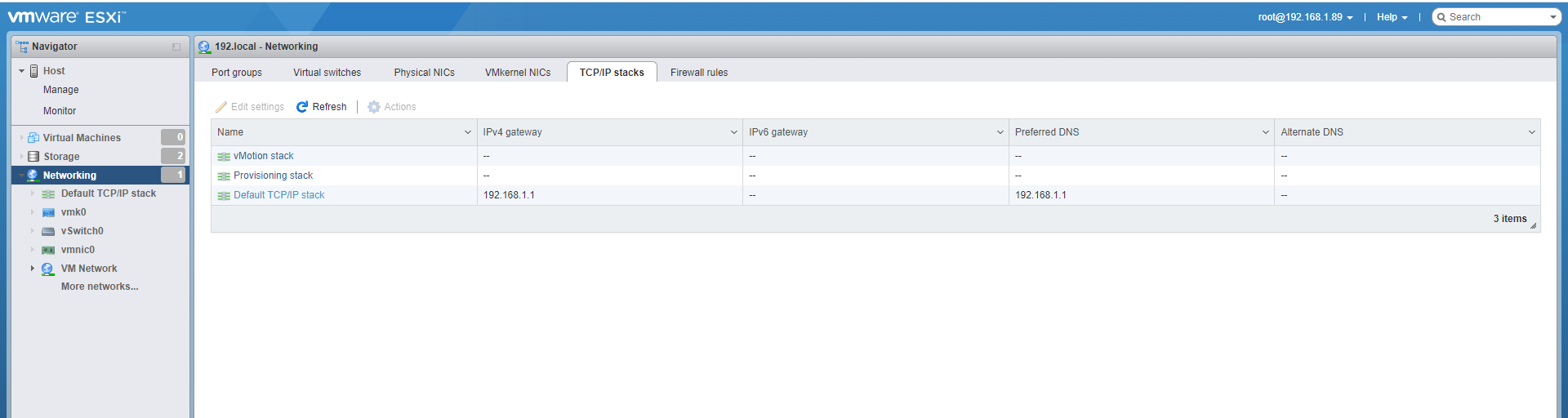 vmware esxi host ismini değiştirme